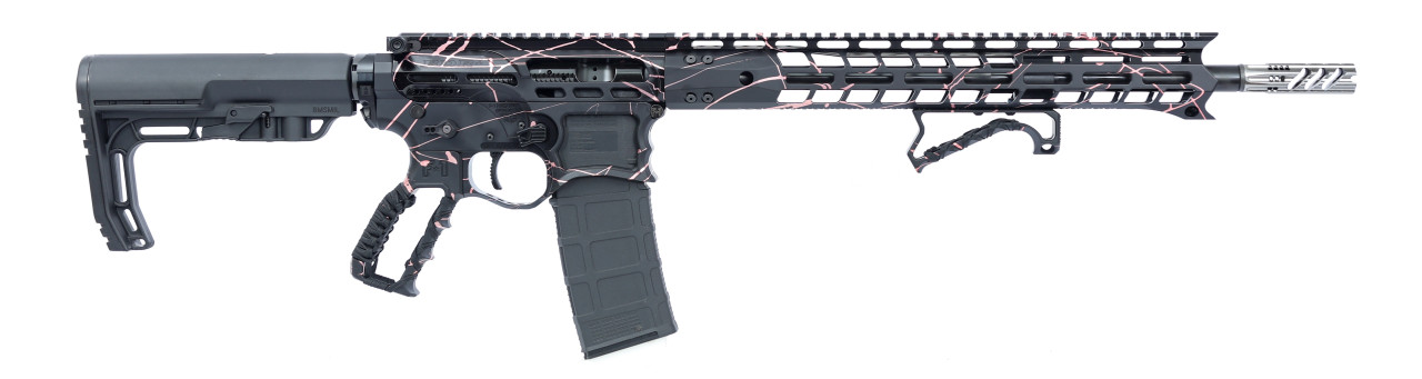 F1 Firearms Bdrx-15 .223 Wylde, 16″ Barrel, Black/ Green Splash Anodized, 30rd