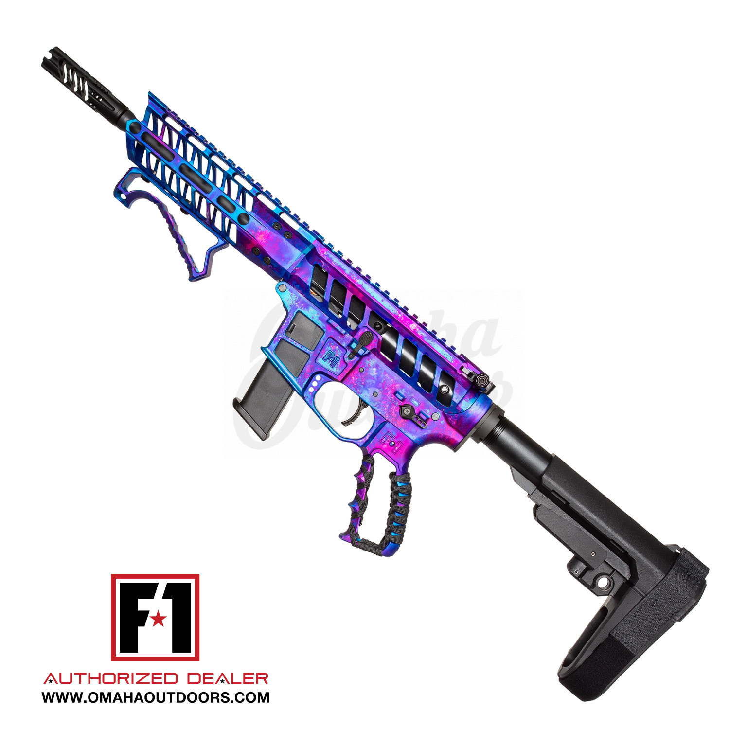 F1 Firearms UDP-9 Skeletonized Mermaid AR-9 Pistol 17 RD 9mm 8.3″