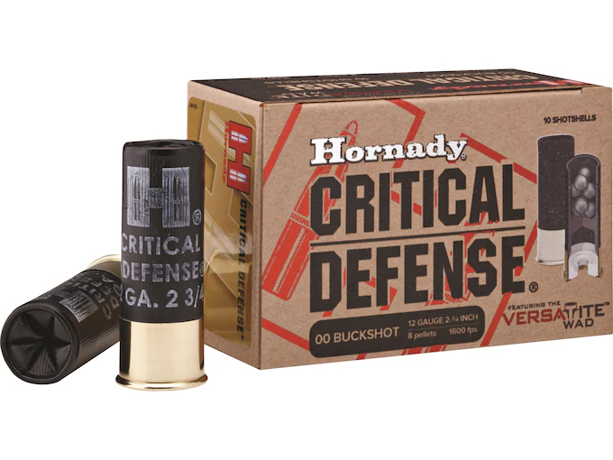 New Hornady Critical Defense 12 Gauge Buckshot Ammo 2-3/4″