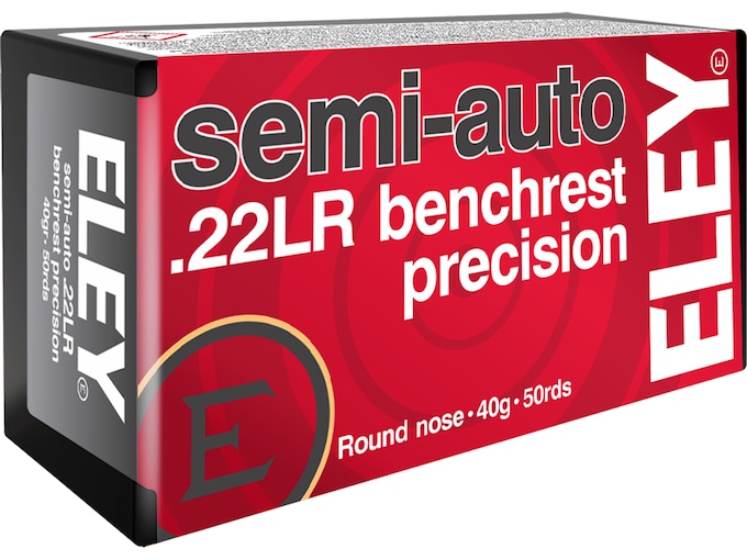 New Eley Semi-Auto Benchrest Precision 22LR Ammo 40 Grain Round Nose