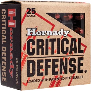 Buy Hornady Critical Defense 9mm Luger Ammo 115 Grain Hornady FTX Polymer Tip Box of 200 rounds